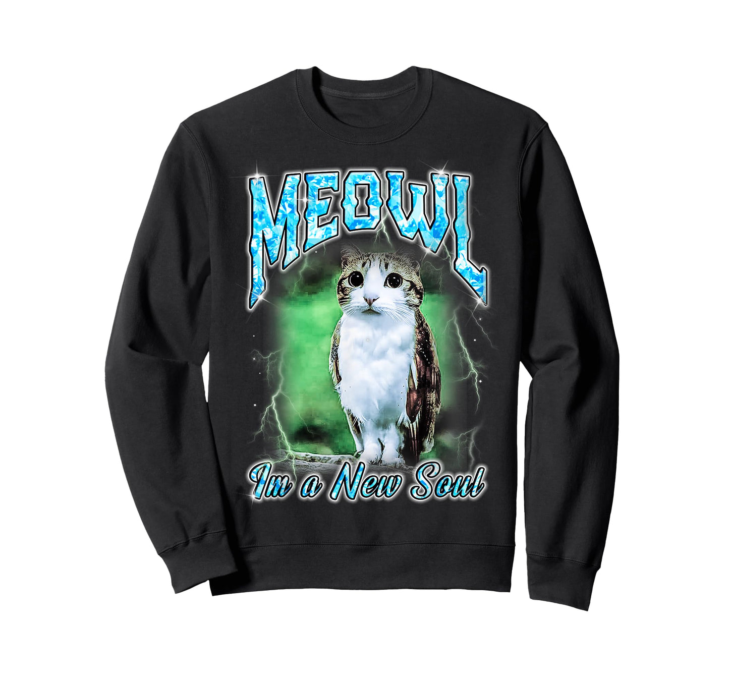 Meowl Cat Owl Funny Cursed Internet Bootleg T-Shirt