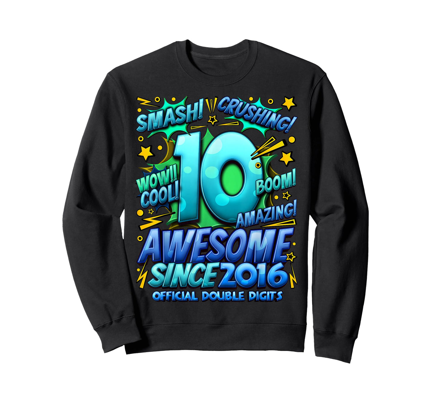 Official Double Digits 10 Year Old Boys 10th Birthday Boy T-Shirt