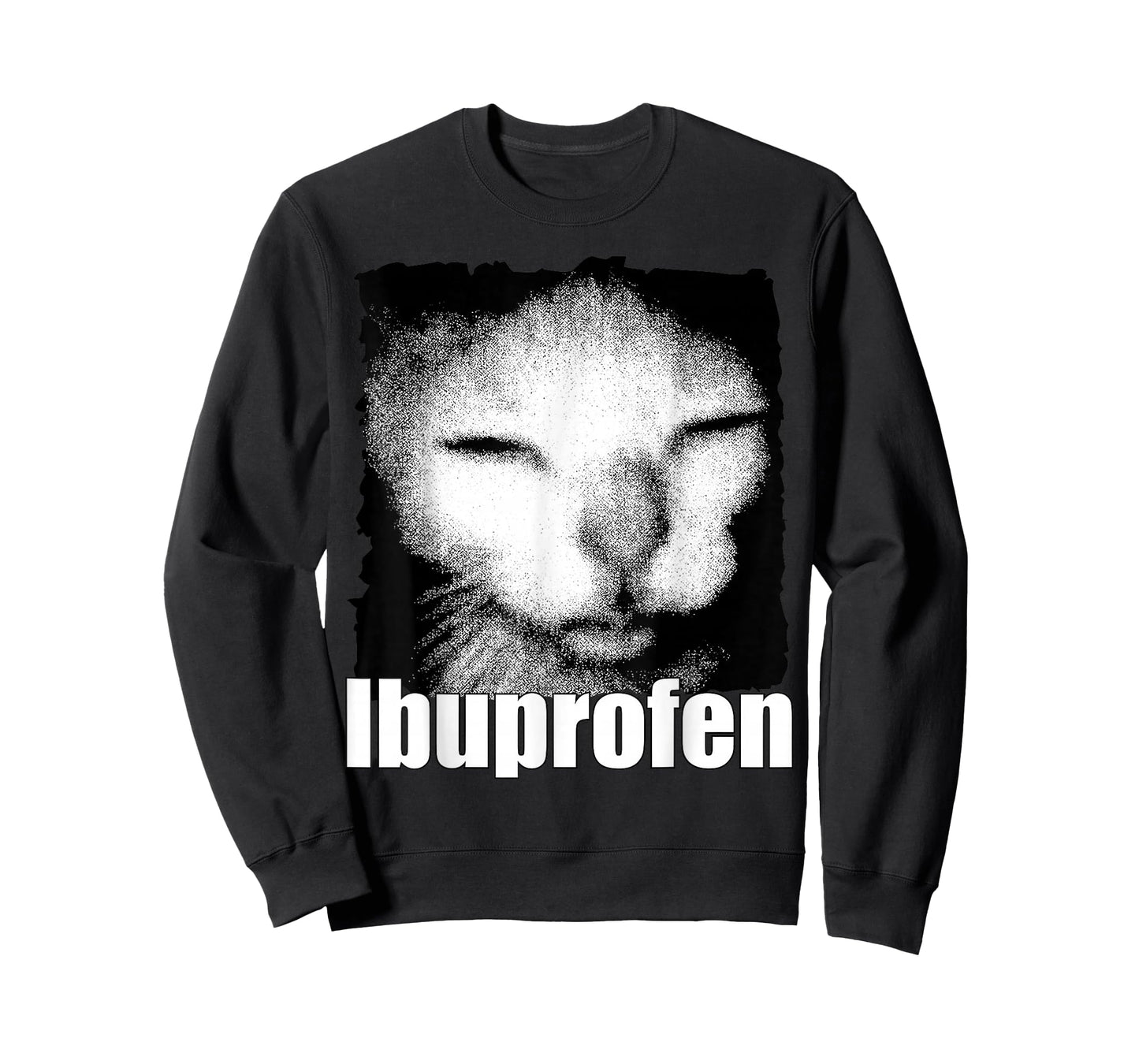 Ibuprofen Cat Meme Weird Funny Cat Meme Cringe Ugly Feline T-Shirt