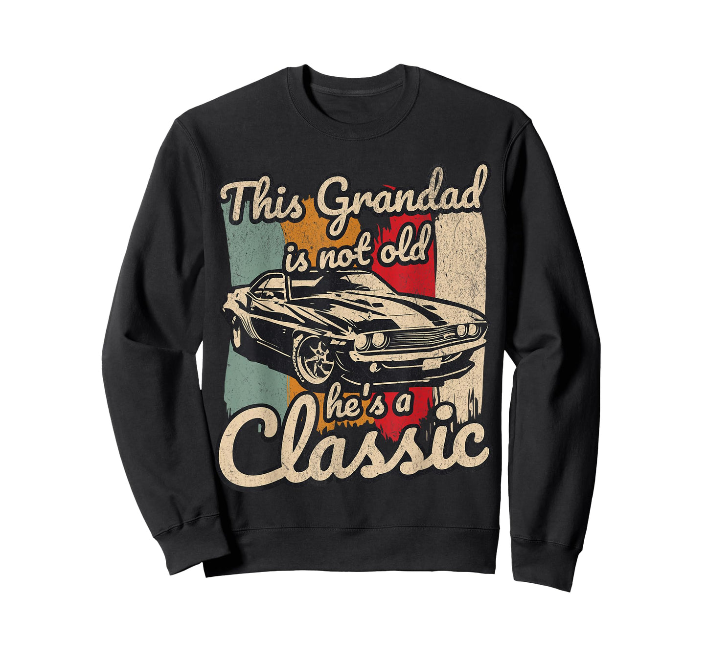 This Grandad is Not Old Hes A Classic Car Fanatic Driving T-Shirt