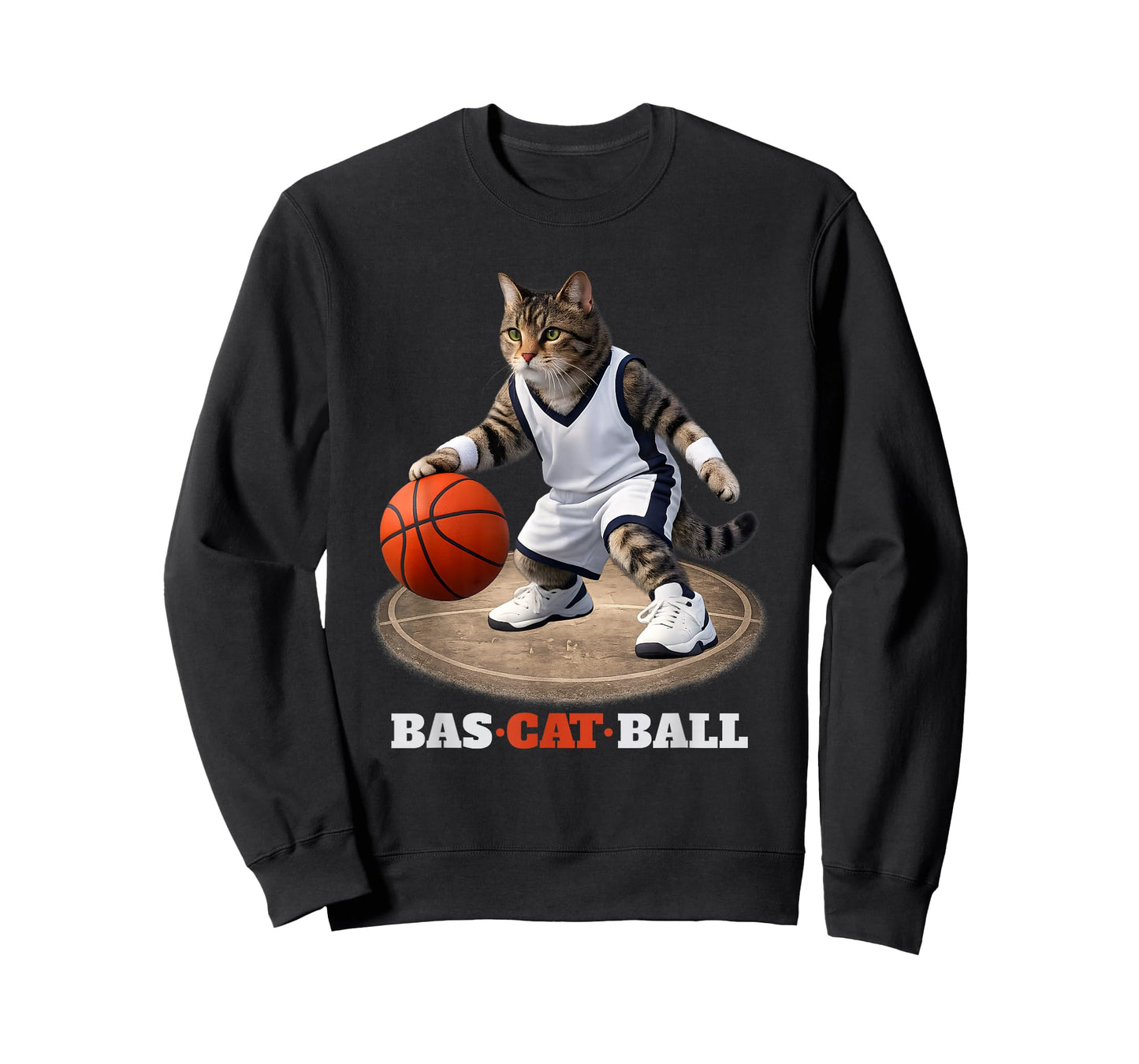 Cats Funny cat Kitten Playing Basketball Sports Hilarious T-Shirt