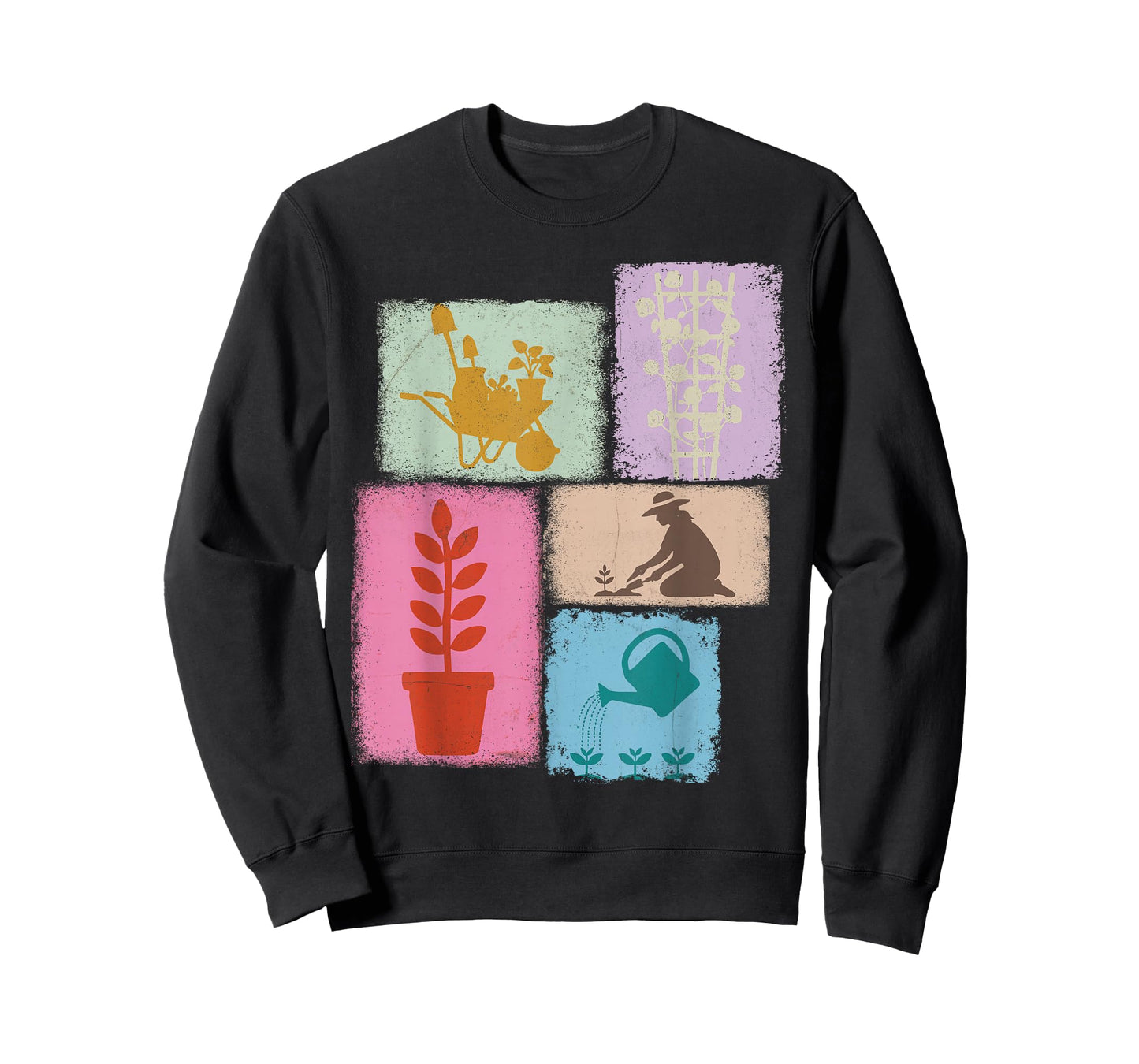 Gardener Vintage Collage Gardening Women Florist T-Shirt