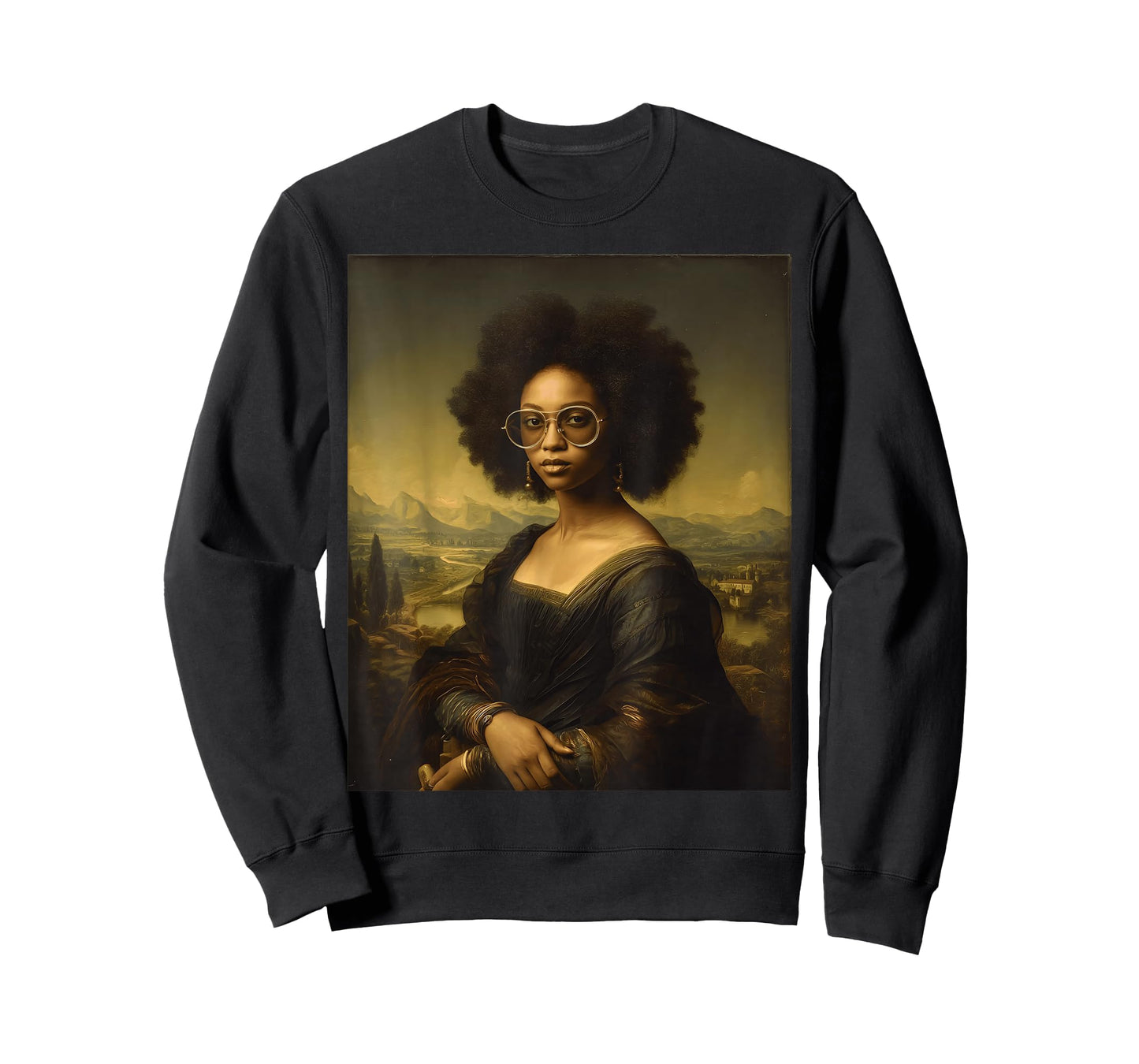 Black History Month Black Mona Lisa African American T-Shirt