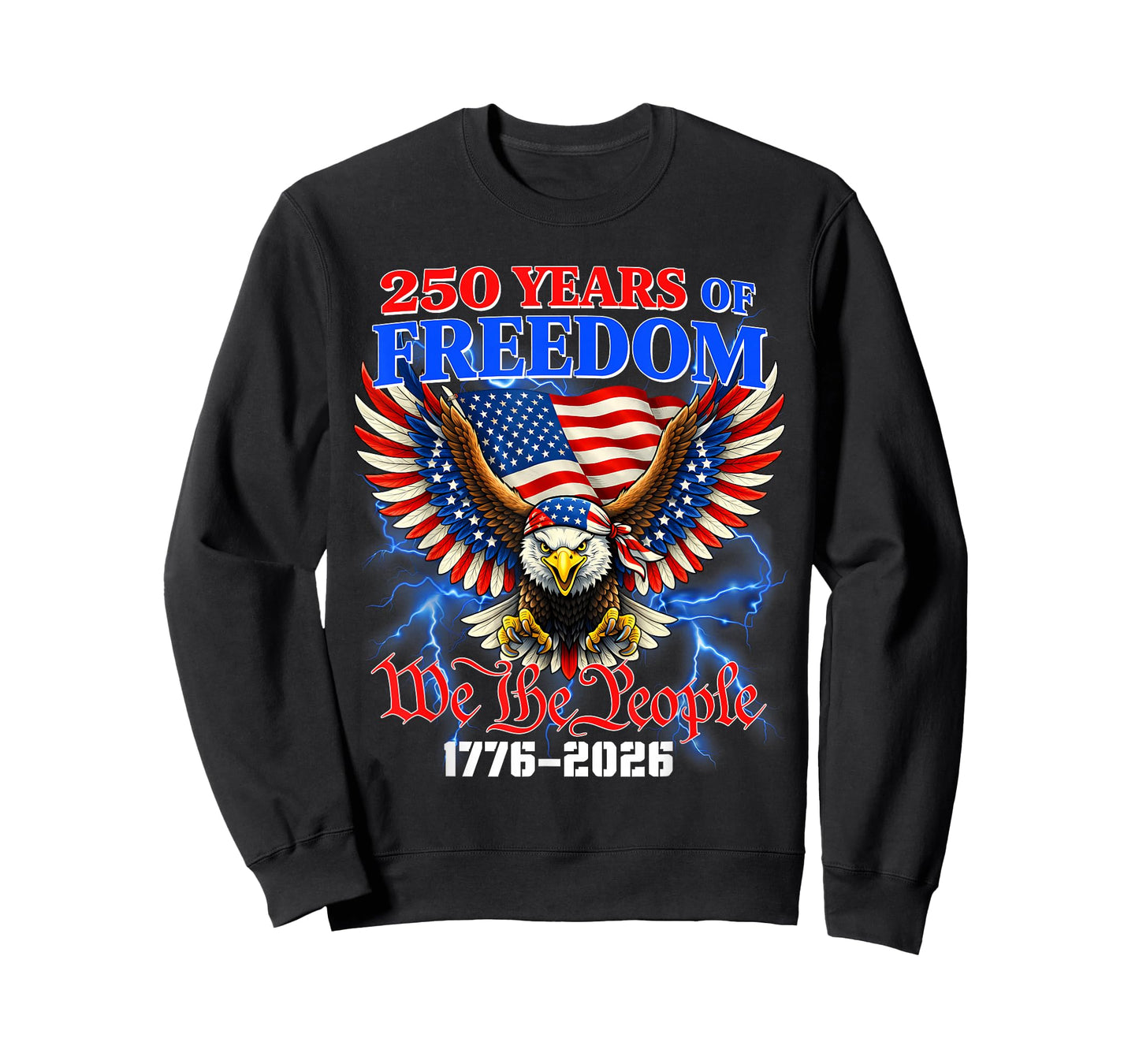 Flag Vintage 250 Years American 1776 2026 250th USA Birthday T-Shirt