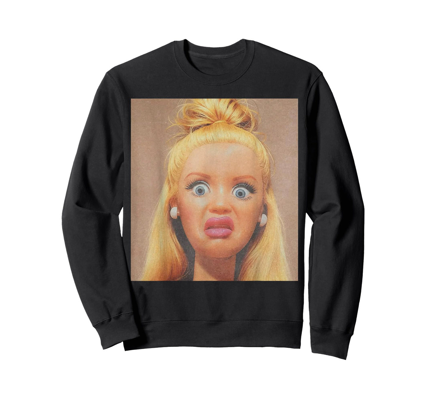 Funny Disgusting Doll face Meme Hilarious Sarcastic T-Shirt