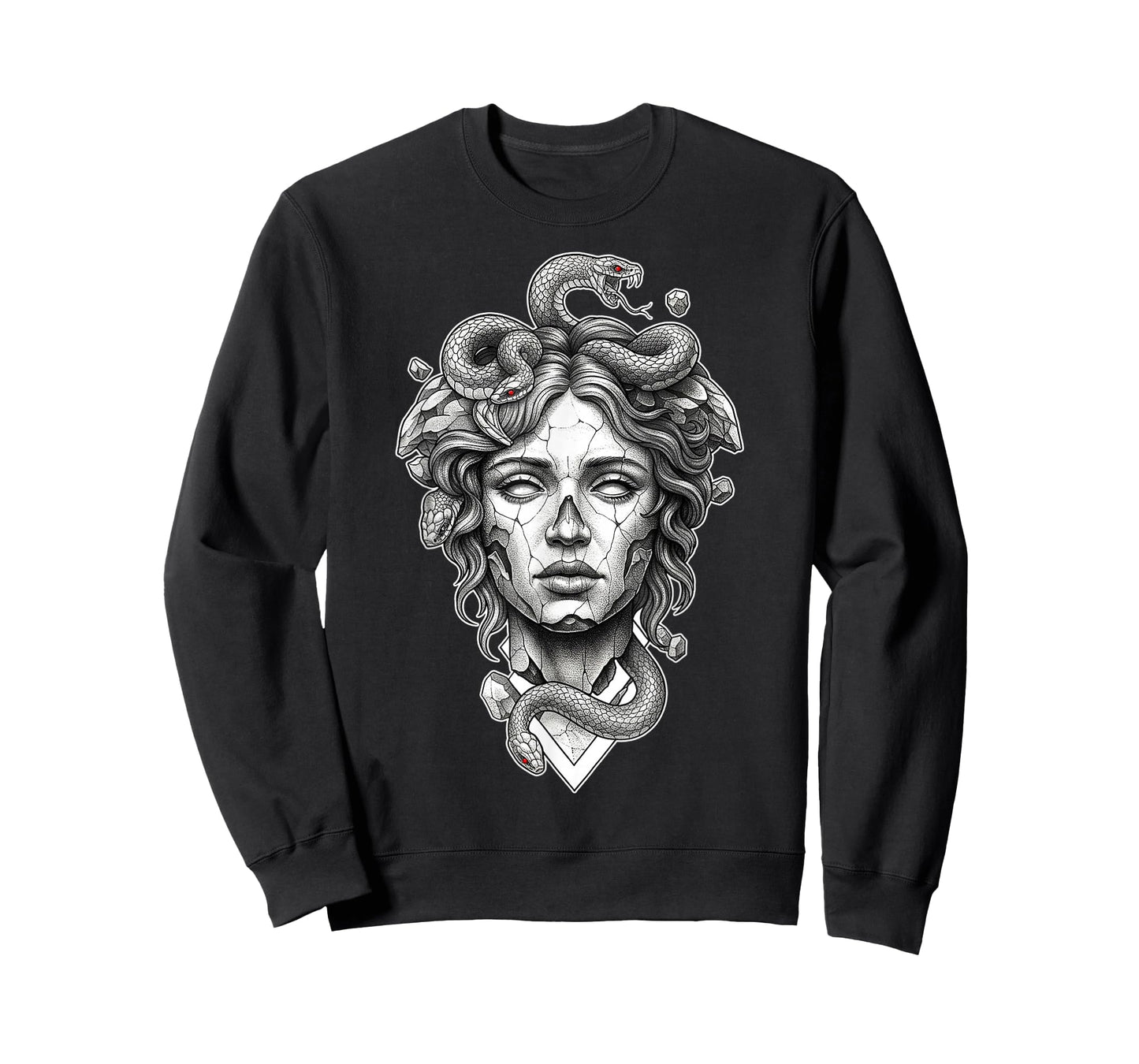 Medusa Goddess Snake Statue T-Shirt