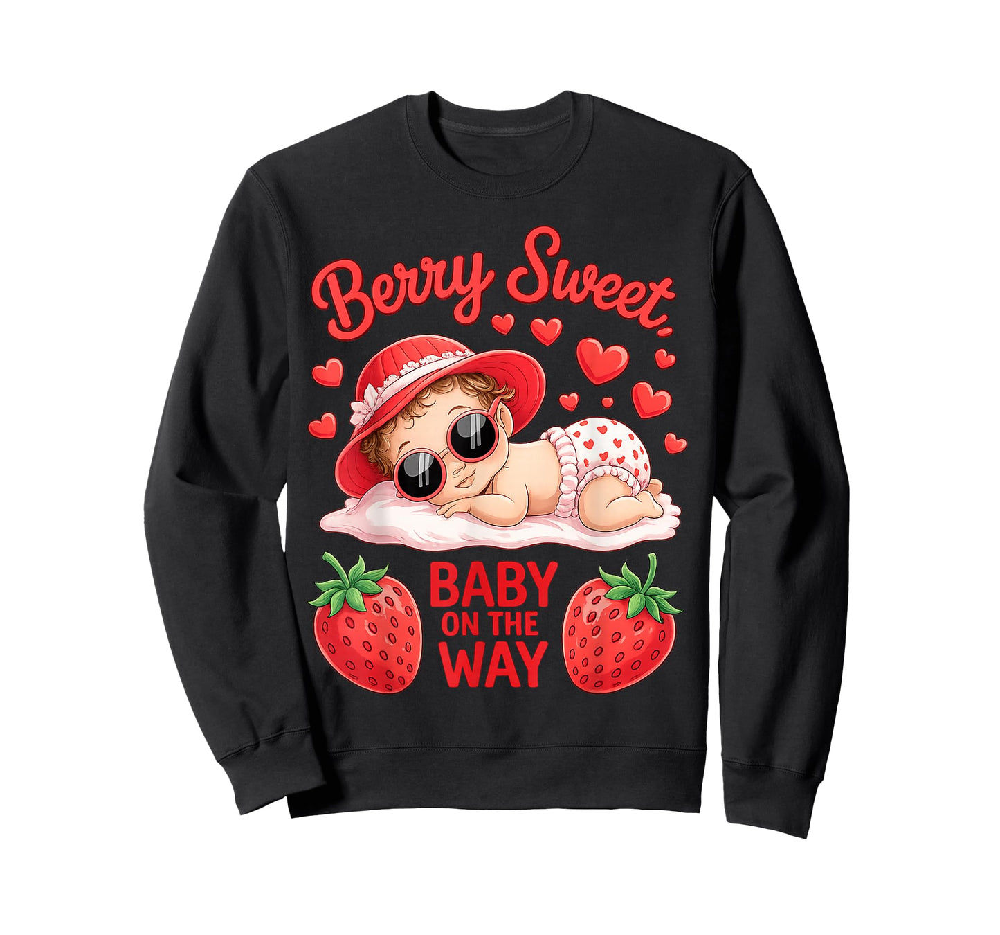 Berry Sweet Baby On The Way Baby Shower Girl Boy T-Shirt