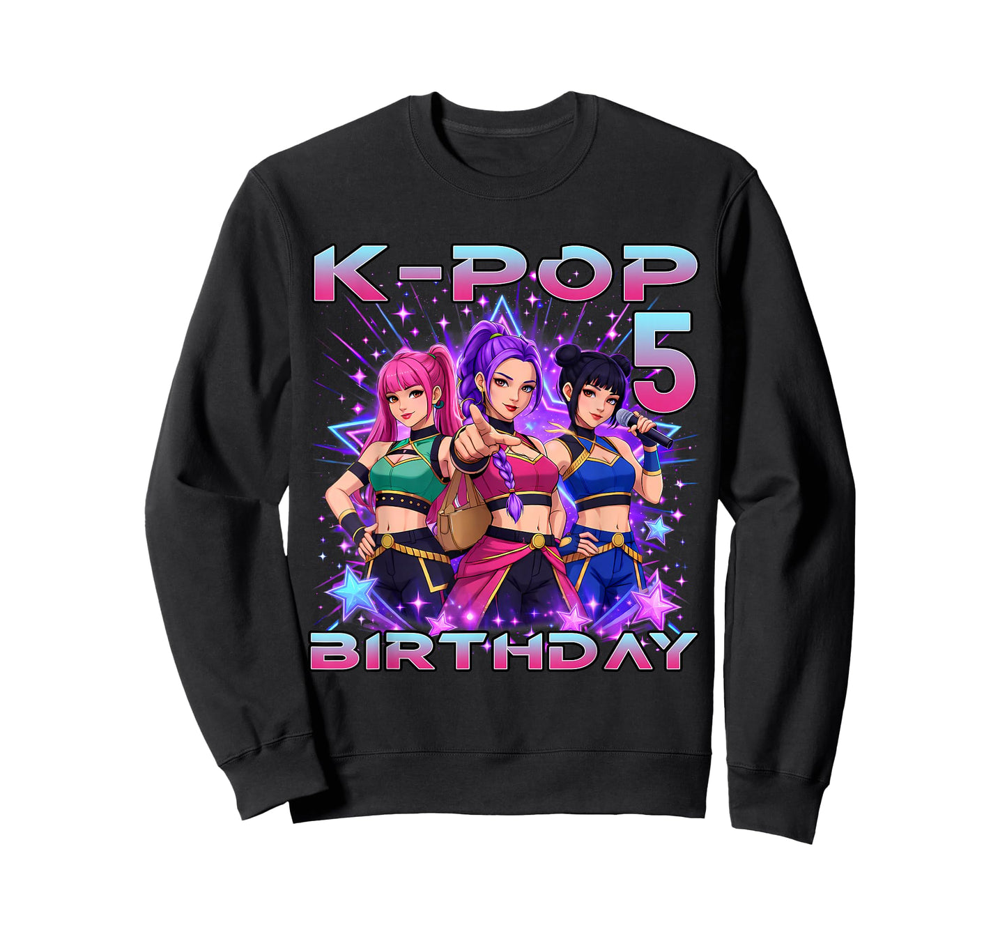 5th Birthday K-pop 5 Year Old Korean Music Birthday Kpop T-Shirt
