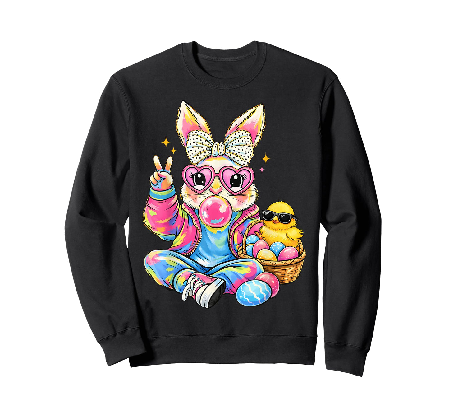 Girls Easter Cute Bunny Coquette Pink Easter Kids Girl Women T-Shirt