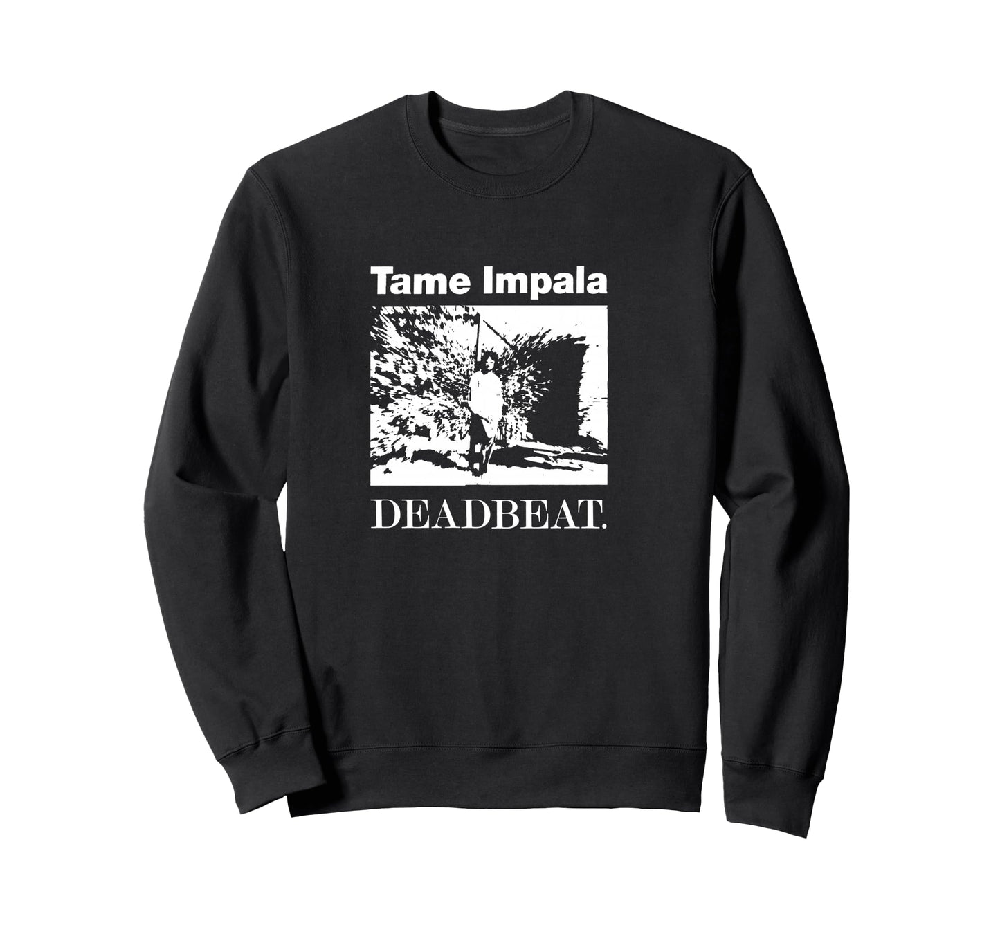 Tame Impala Deadbeat White Outline Pullover Hoodie
