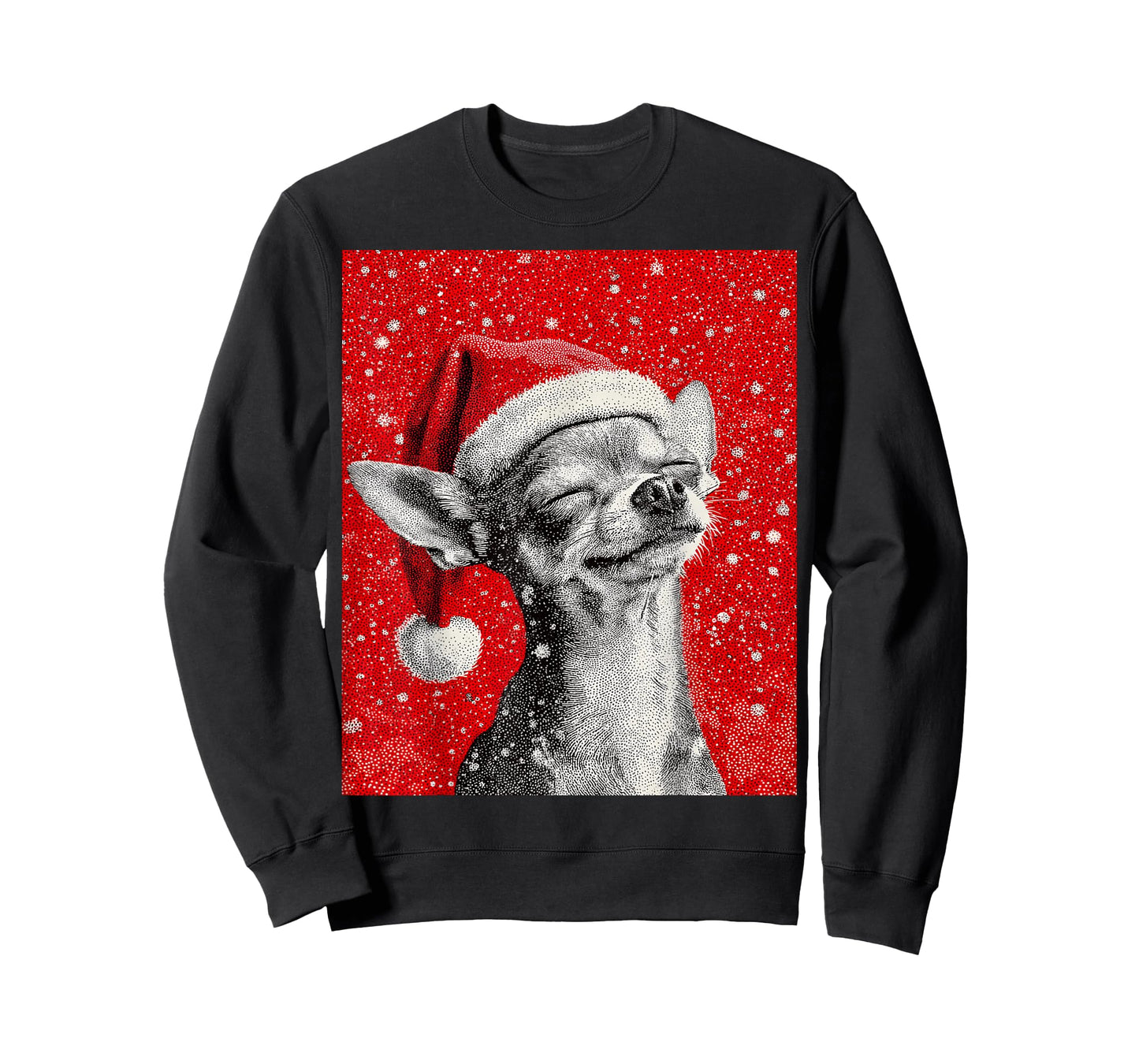 Christmas Chihuahua Red T-Shirt