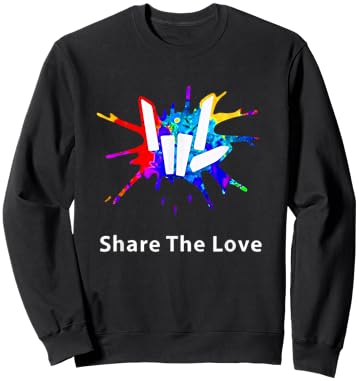 Share The Love for Kids Birthday Gifts Sweatshirt - Sweatshirt | Black