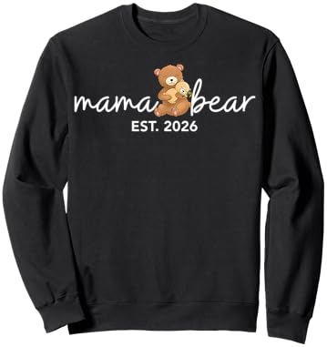 Mother's Day New Mom Baby Announcement Sweatshirt - Sweatshirt | Black