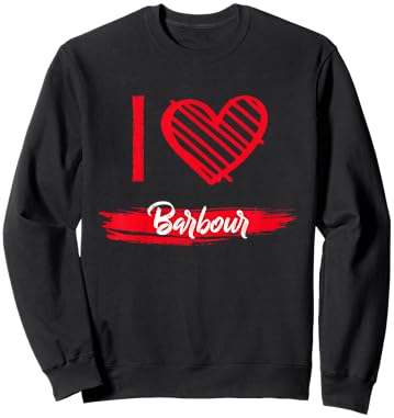 I Love Barbour County I Heart Barbour Sweatshirt - Sweatshirt | Black