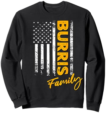 Burris Surname American Burris Last Name Burris Sweatshirt - Sweatshirt | Black