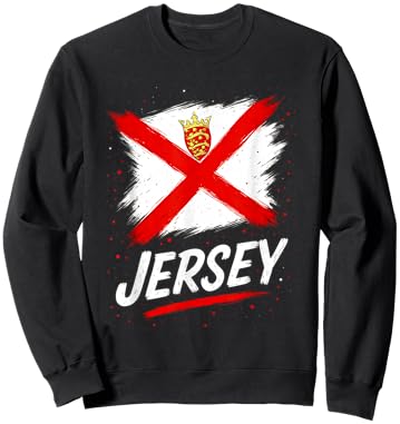 Jersey Flag Bailiwick of Jersey Pride Sweatshirt - Sweatshirt | Black