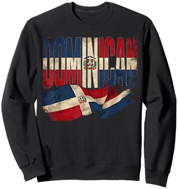 Dominican Republic Flag RD Republica Dominicana Proud Sweatshirt - Sweatshirt | Black