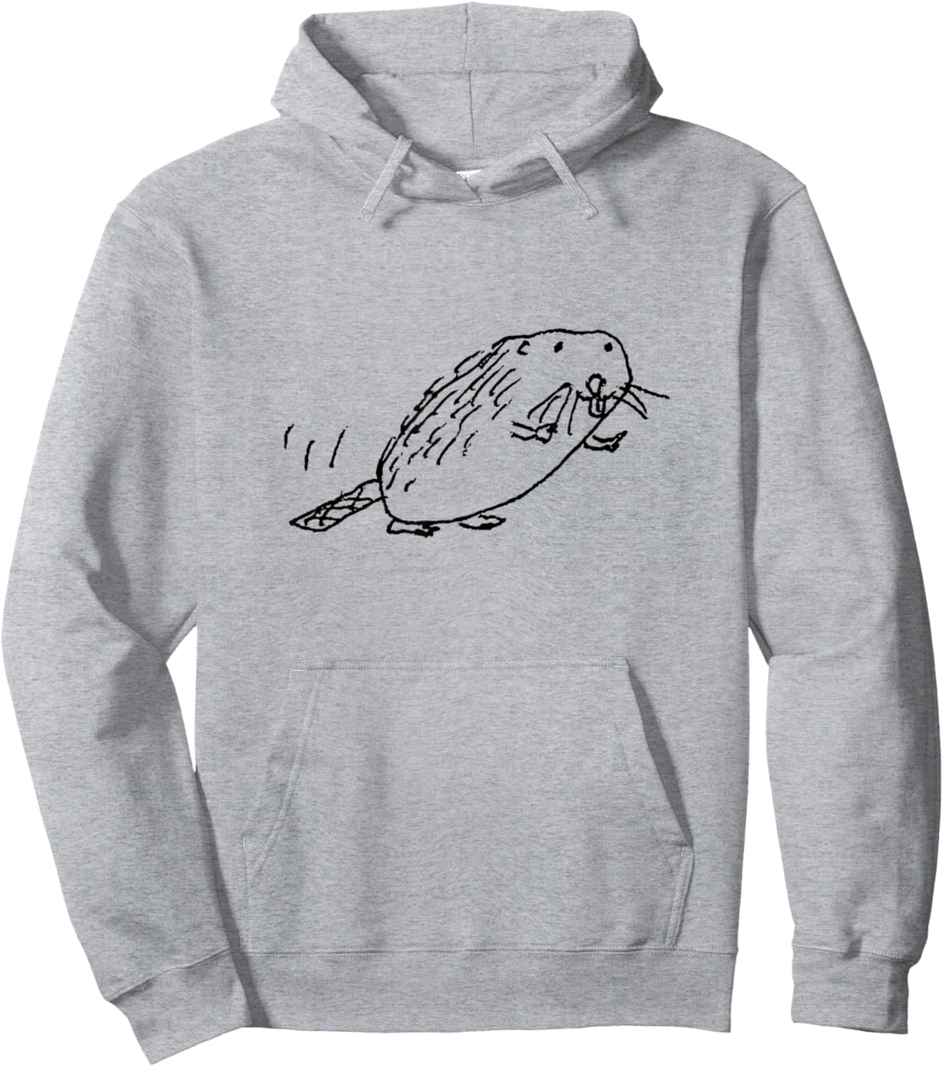 A Beaver Moving Forward Hoodie - Hoodie | Ash
