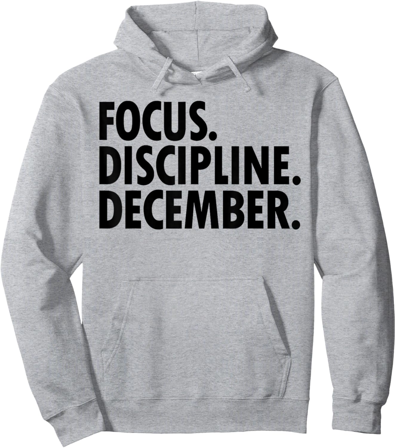 Focus Discipline December End of Year Locked in Challenge Hoodie - Hoodie | Ash