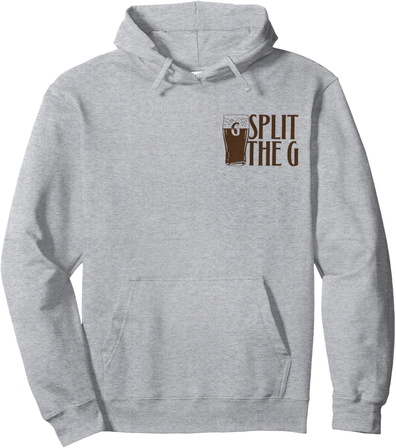 St. Patrick's Day Beer Split The G Bird Hoodie - Hoodie | Ash