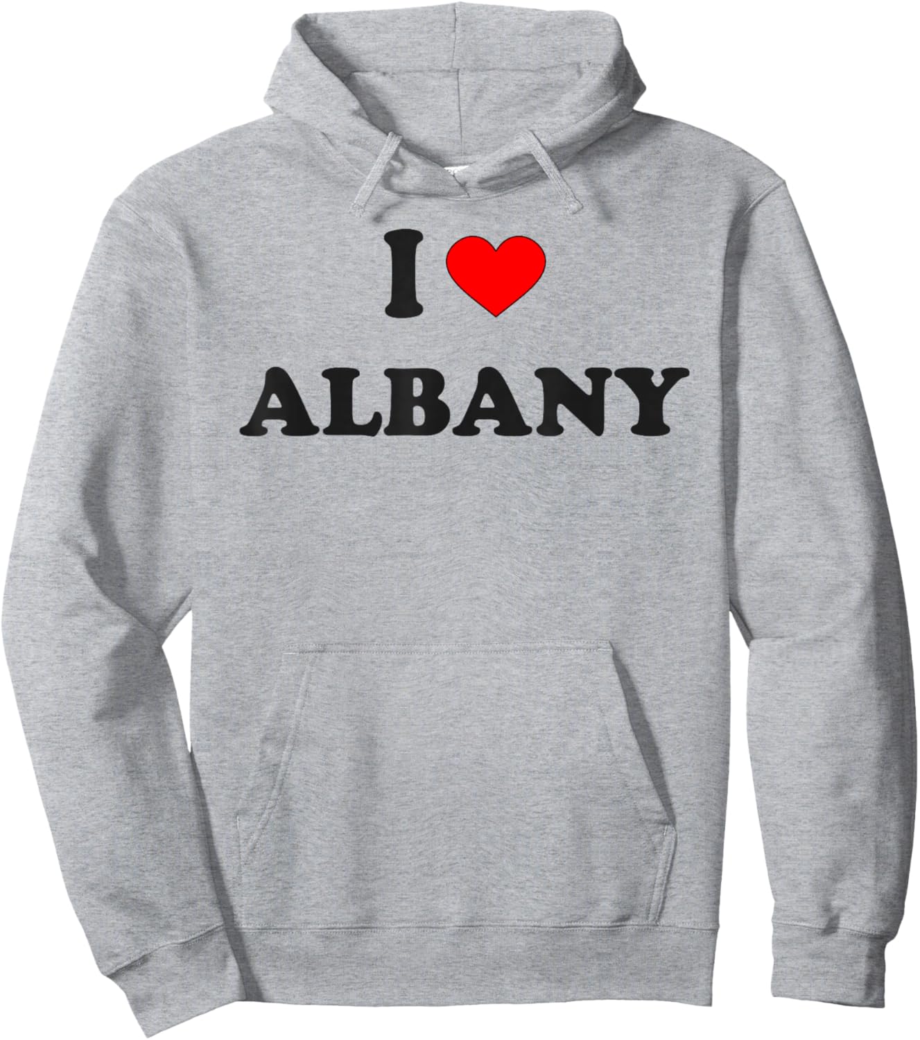 I Heart Albany I Love Albany City Hoodie - Hoodie | Ash
