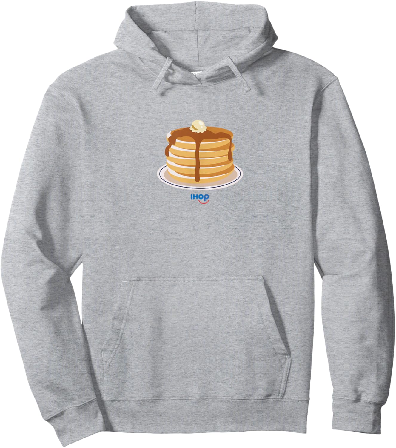 IHOP Pancake Pile Plate Hoodie - Hoodie | Ash