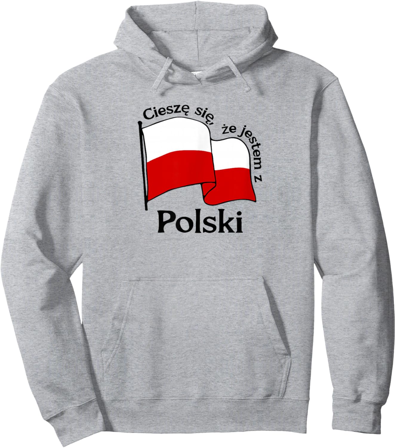Poland Polski Funny Polish Saying Graphic Hoodie - Hoodie | Ash