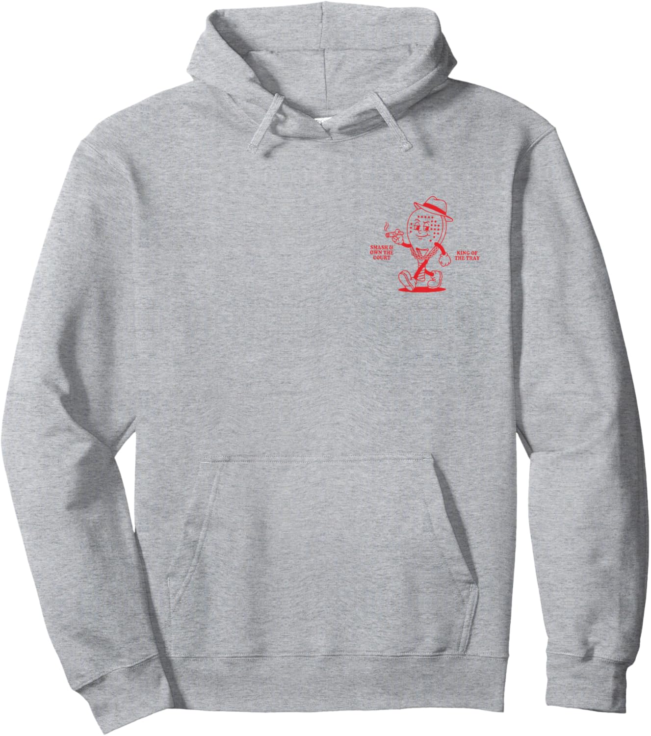 Bandeja Boss Funny Padel Tennis Smash King Hoodie - Hoodie | Ash