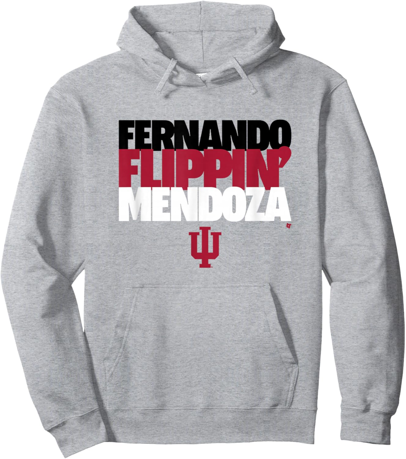 Fernando Flippin' Mendoza - Indiana Hoosiers Football Hoodie - Hoodie | Ash