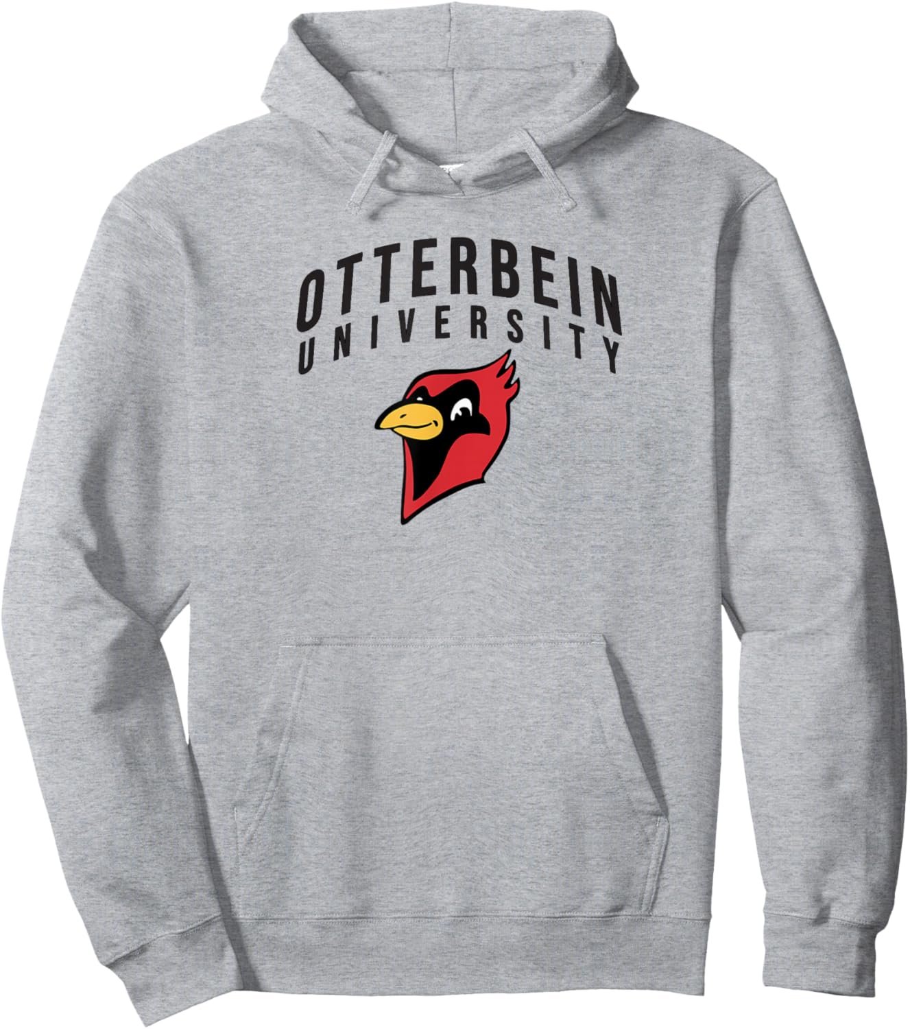 Otterbein University Cardinals Primary Logo Hoodie - Hoodie | Ash