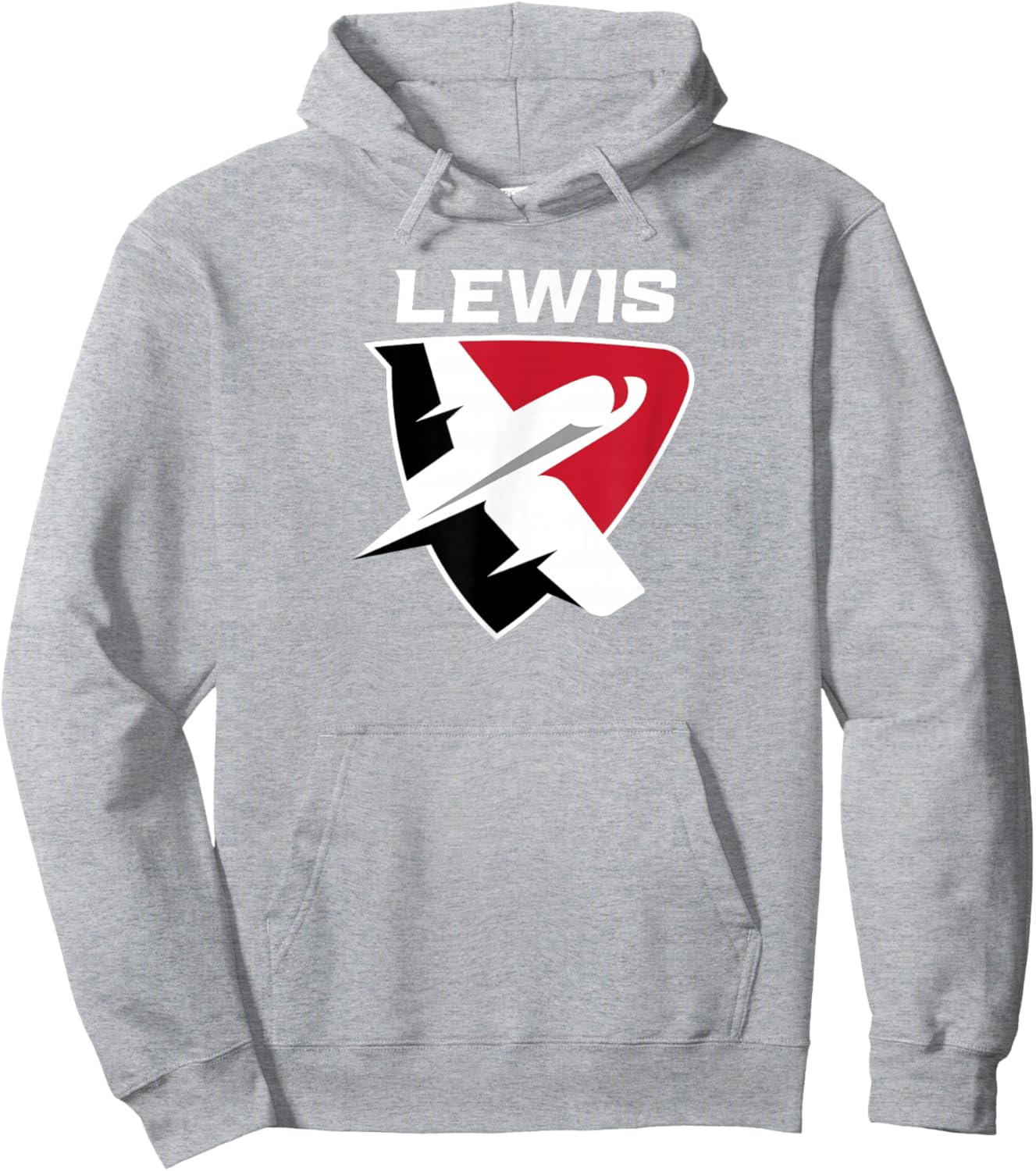 Lewis University Flyers Primary Logo Hoodie - Hoodie | Ash