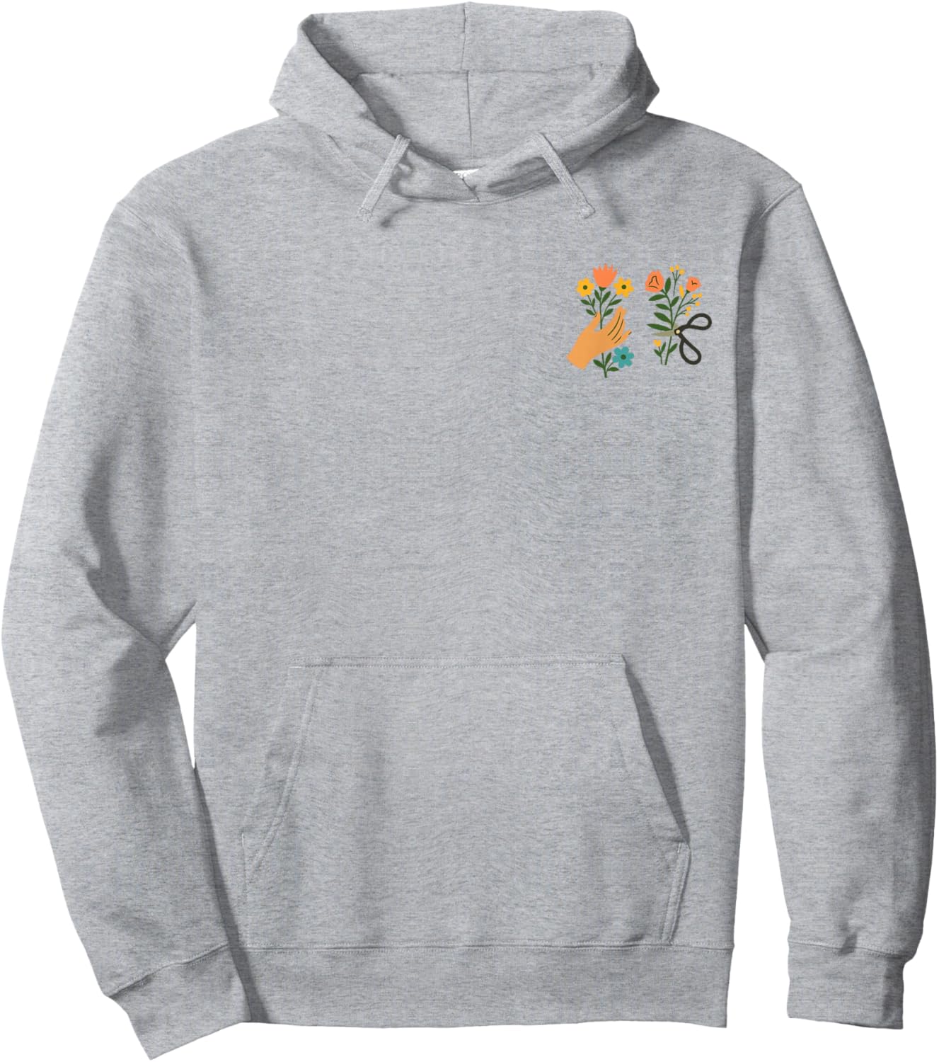 Cute Cozy Home with Flowers Hoodie - Hoodie | Ash