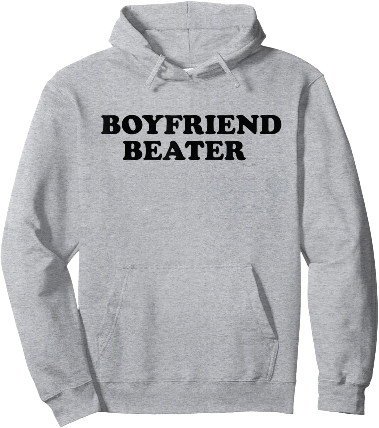 Boyfriend Beater Funny Girlfriend Humor Retro Groovy Hoodie - Hoodie | Ash