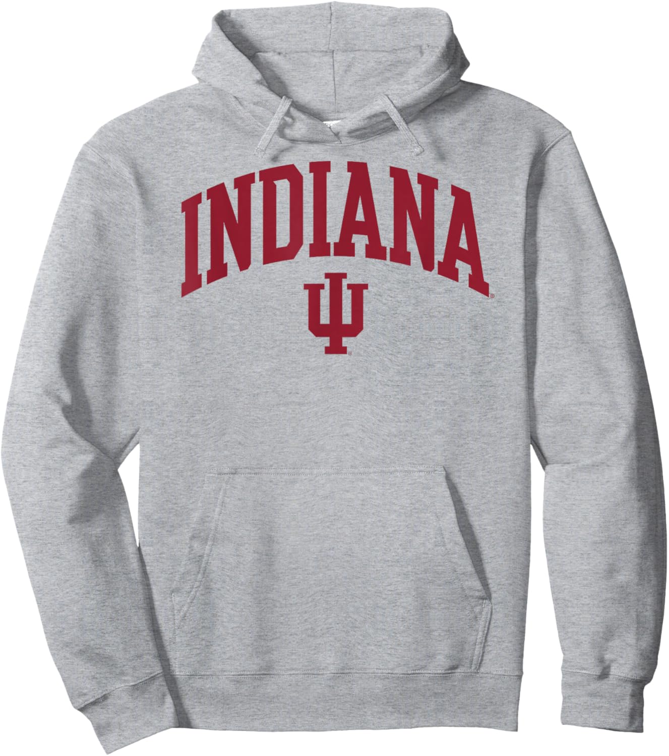 Indiana Hoosiers Arch Over Officially Licensed Hoodie - Hoodie | Ash