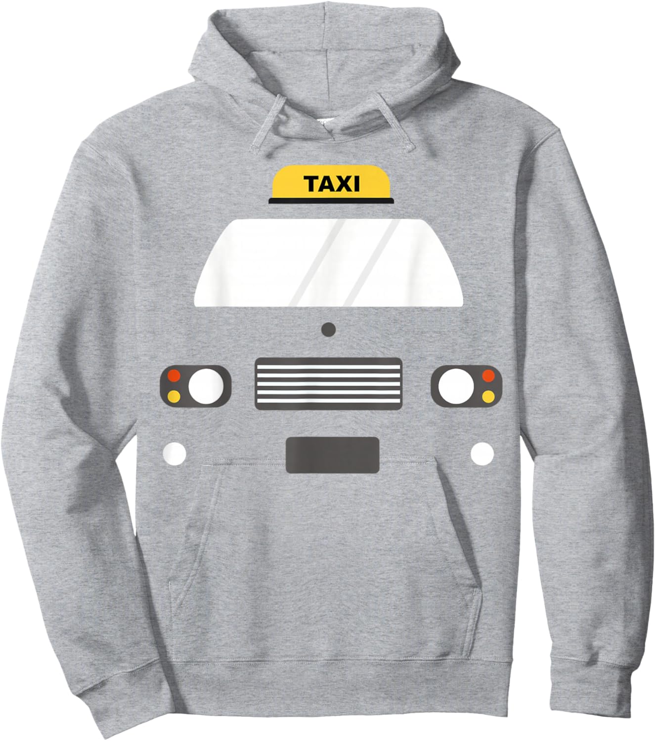 Pretend I'm a Taxi Car Halloween Costume Funny Hoodie - Hoodie | Ash