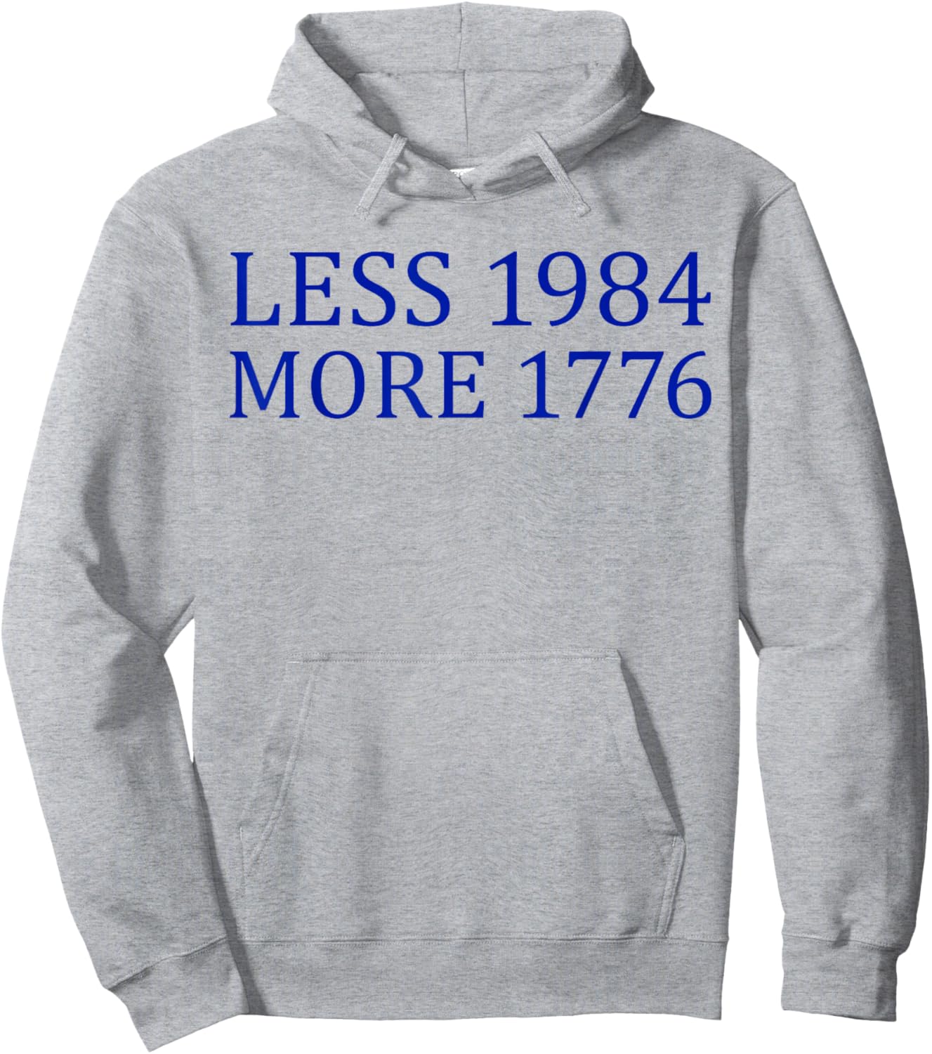 Less 1984 More 1776 Free Speech First Ammendment Hoodie - Hoodie | Ash