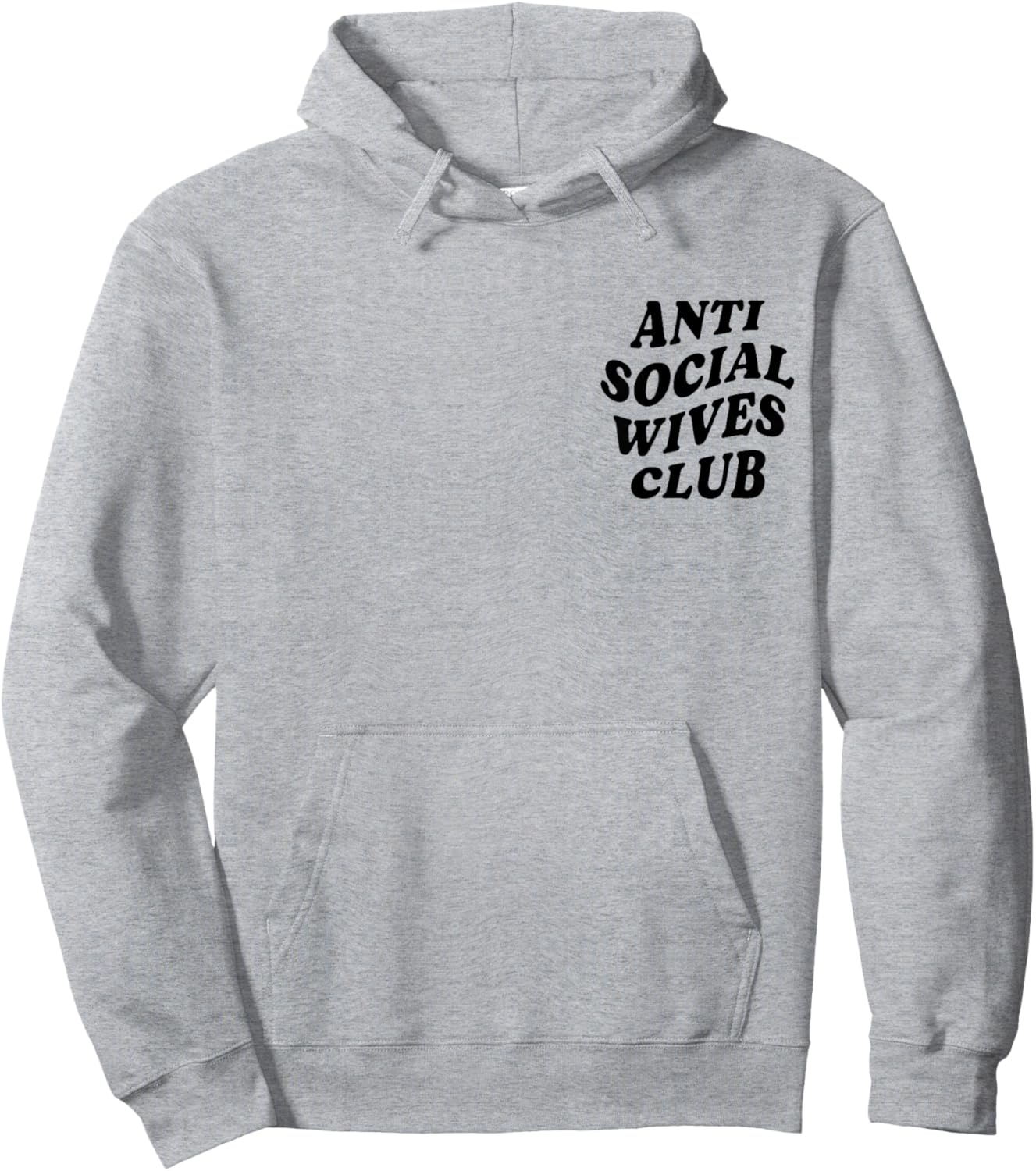 Anti Social Wives Club Funny Introvert Wife Hoodie - Hoodie | Ash