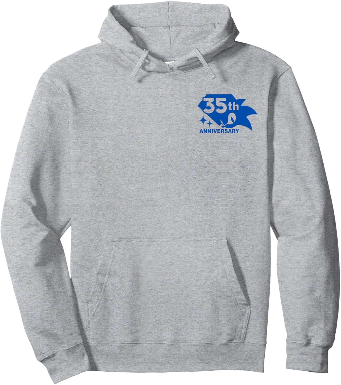 Sonic The Hedgehog: 35th Anniversary Emerald Rings Hoodie - Hoodie | Ash
