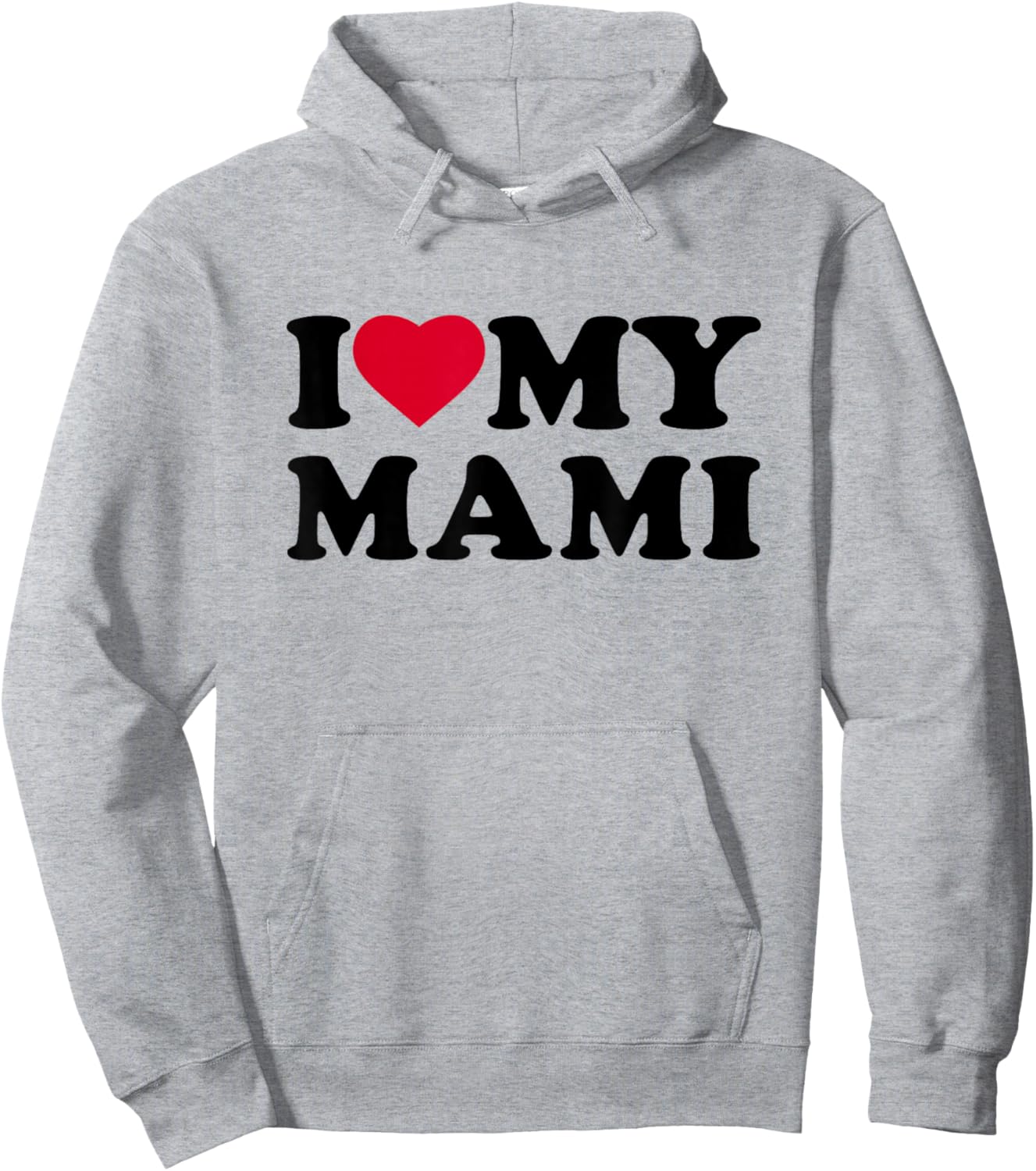 I Love My Mami Heart Grandma Family Hoodie - Hoodie | Ash