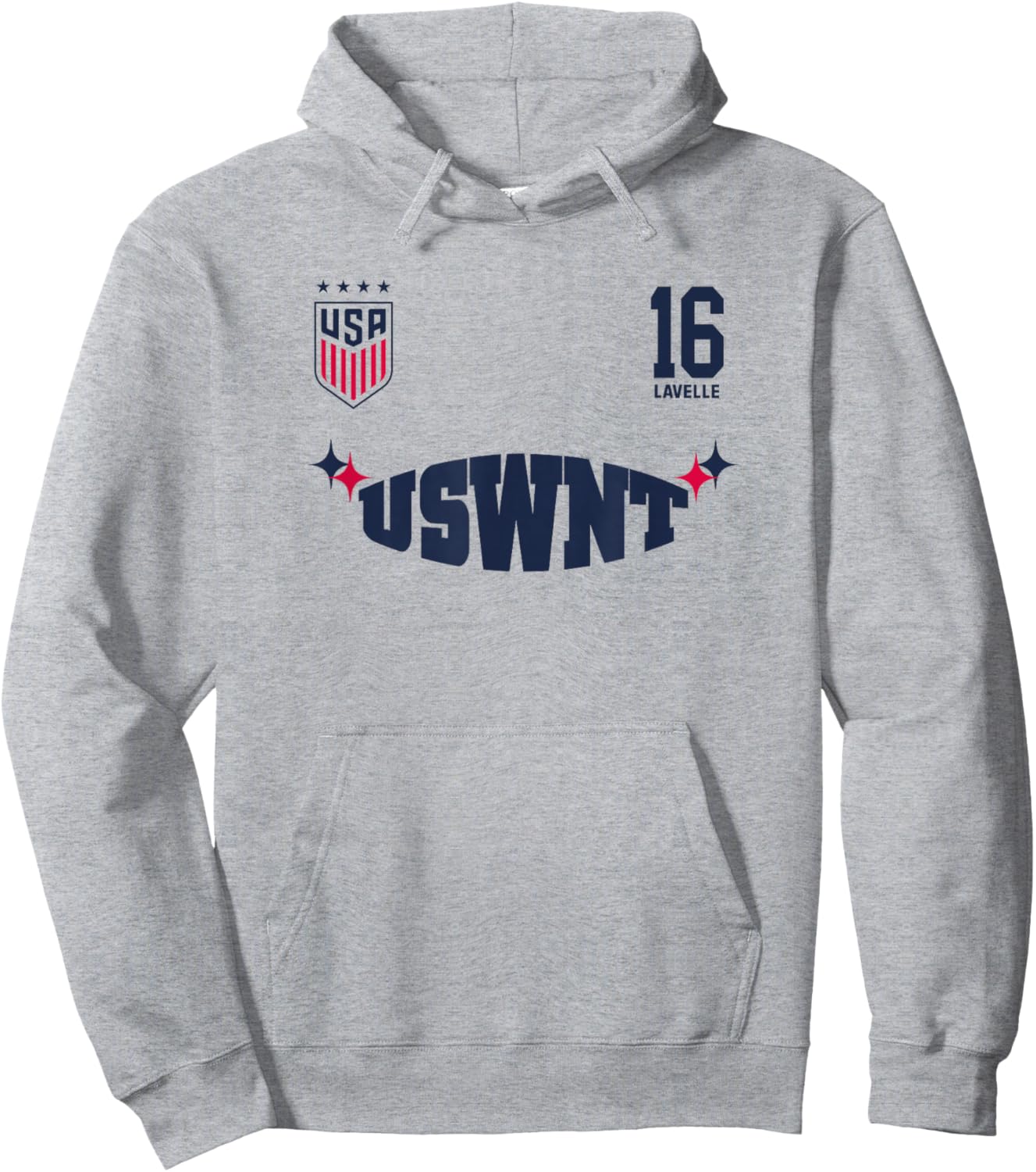 Rose Lavelle 16 White USWNT Officially Licensed Hoodie - Hoodie | Ash