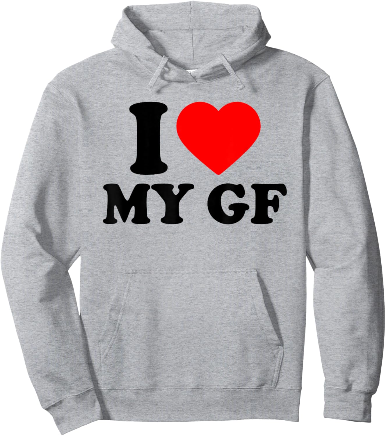 I Love My Gf, I Heart My Beautiful Girlfriend Valentines Day Hoodie - Hoodie | Ash