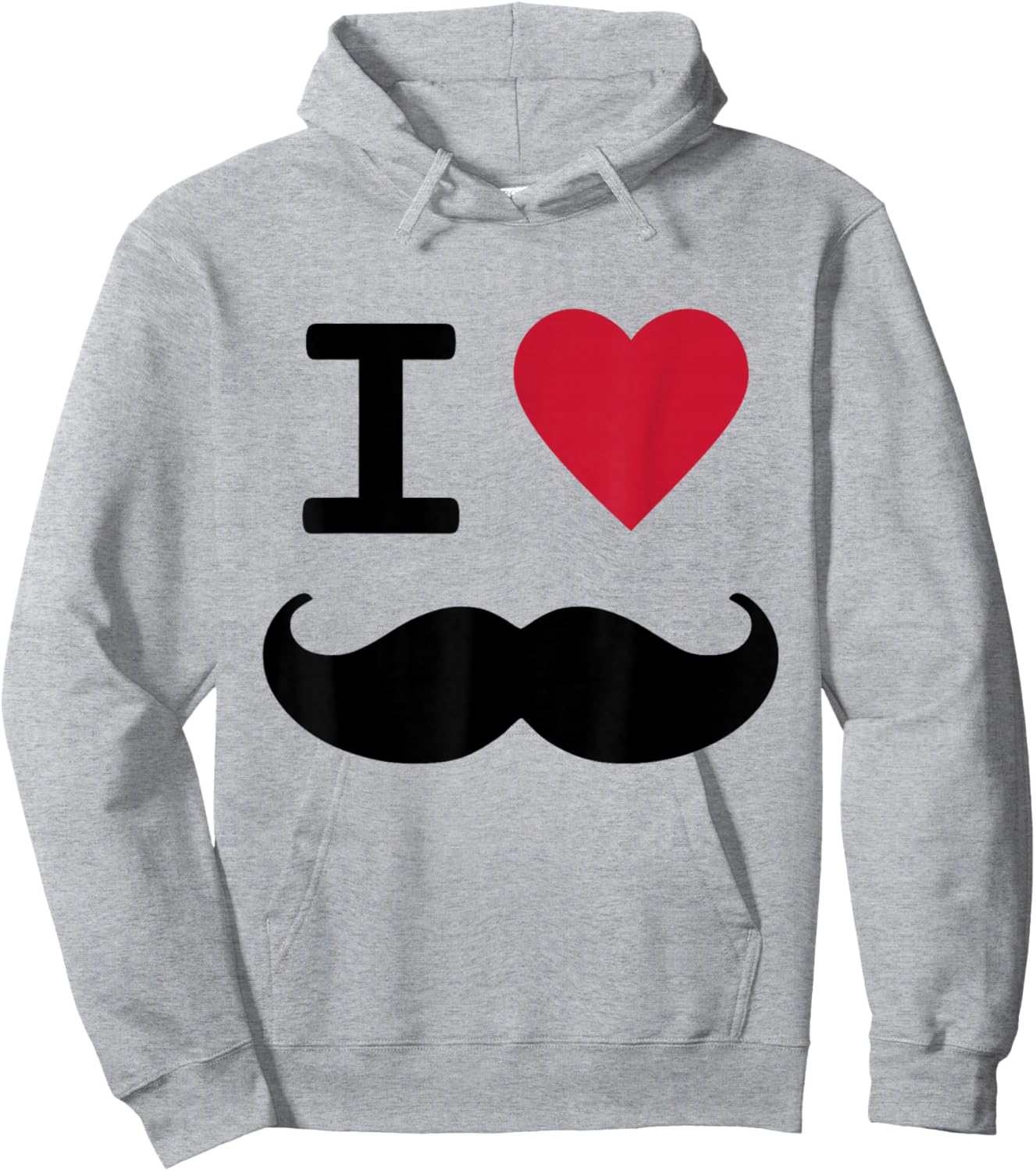 2000s Mustache Hoodie - Hoodie | Ash