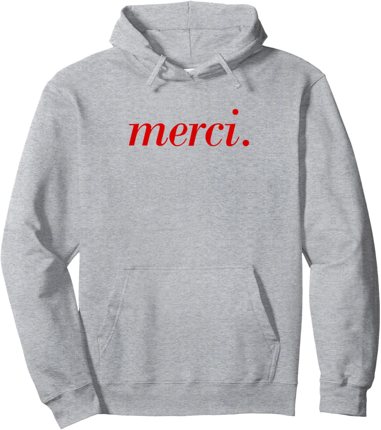 French Saying Merci Paris Vacation French Quote Hoodie - Hoodie | Ash
