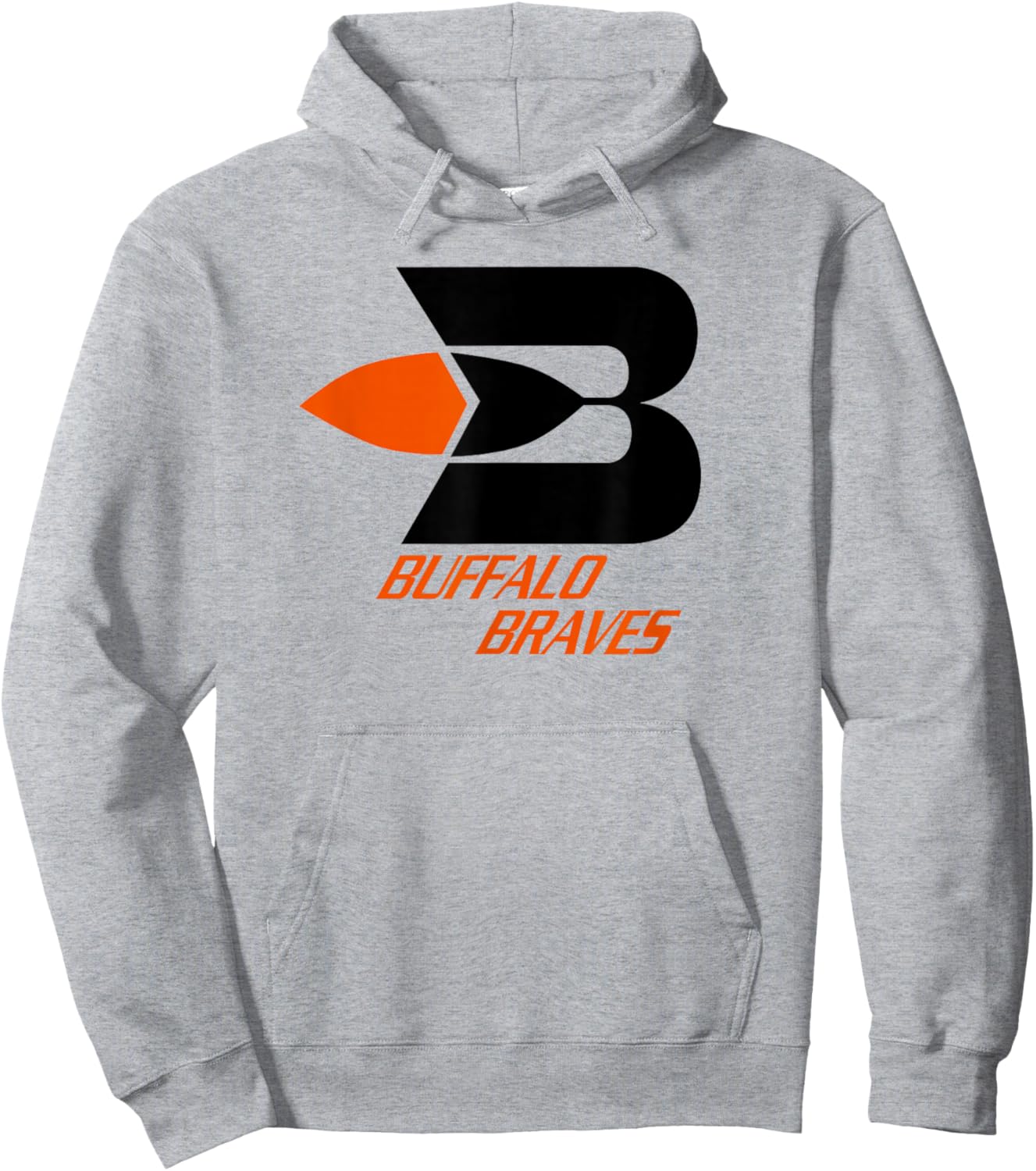 Buffalo Braves Retro Basketball Hoodie - Hoodie | Ash