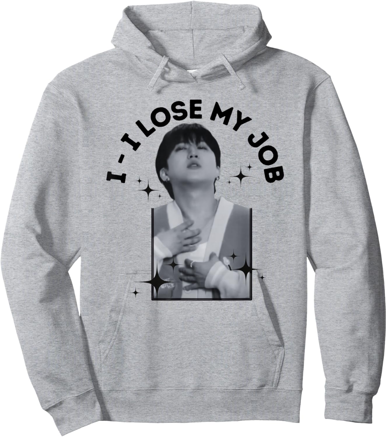 I Lose My Job Changbin Bias SKZ Meme Design for Stay Hoodie - Hoodie | Ash