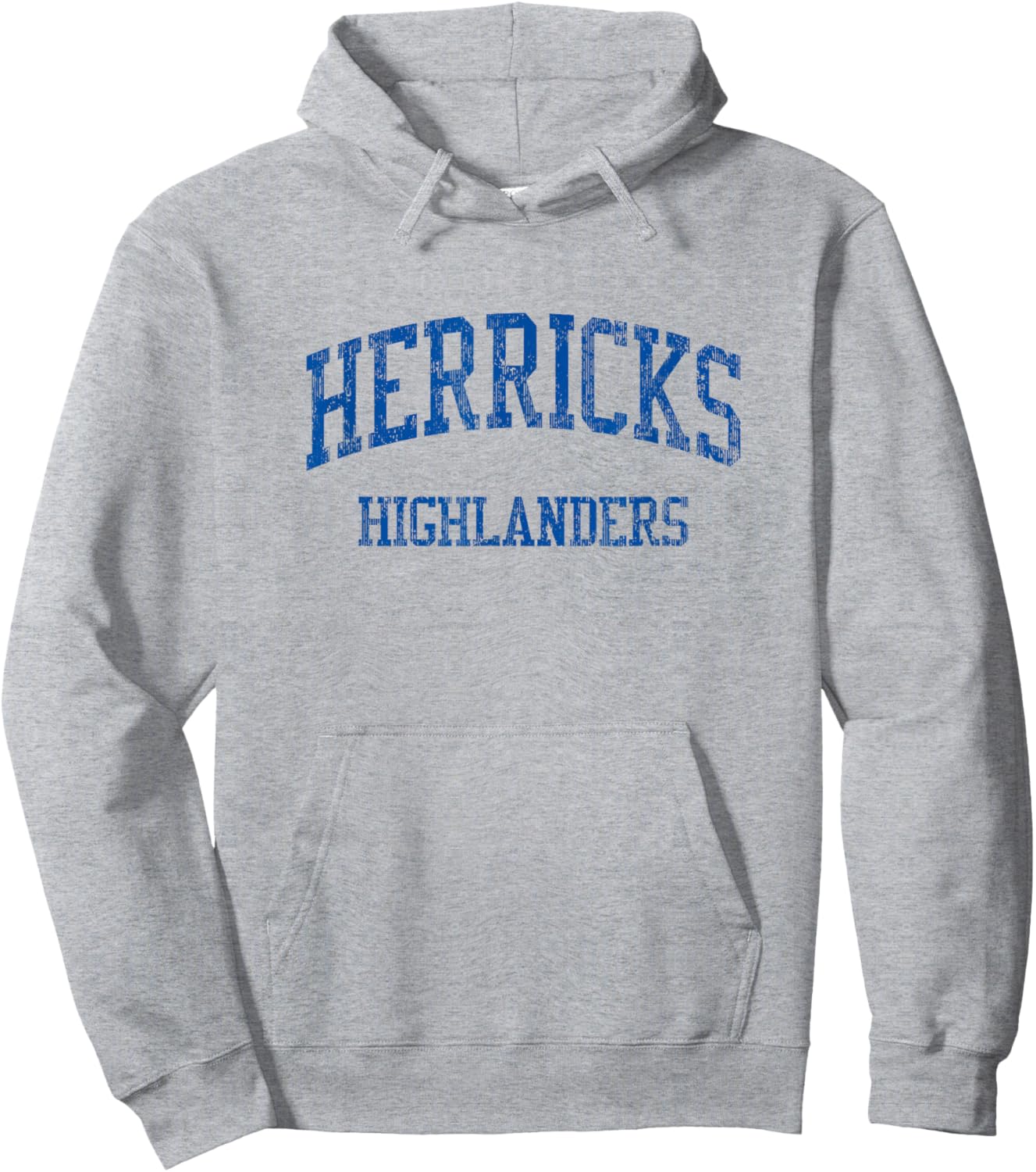 Herricks High School HS New Hyde Park NY Vintage Sports Hoodie - Hoodie | Ash