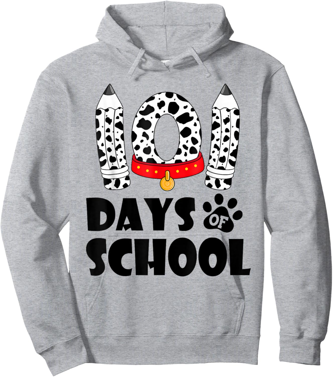 Happy 101 Days School Cute Dog 100 Days Smarter Student Kids Hoodie - Hoodie | Ash