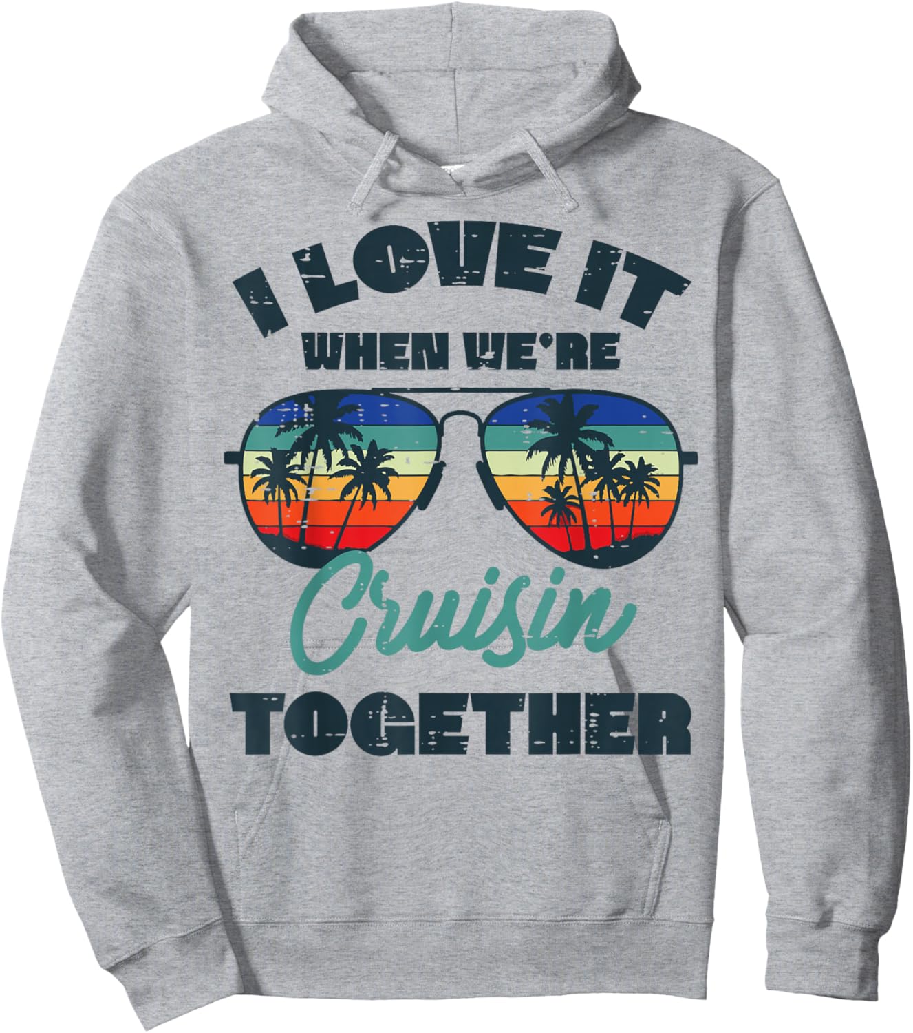 Vacation Love Cruisin Together Summer Cruise Women Men Kids Hoodie - Hoodie | Ash