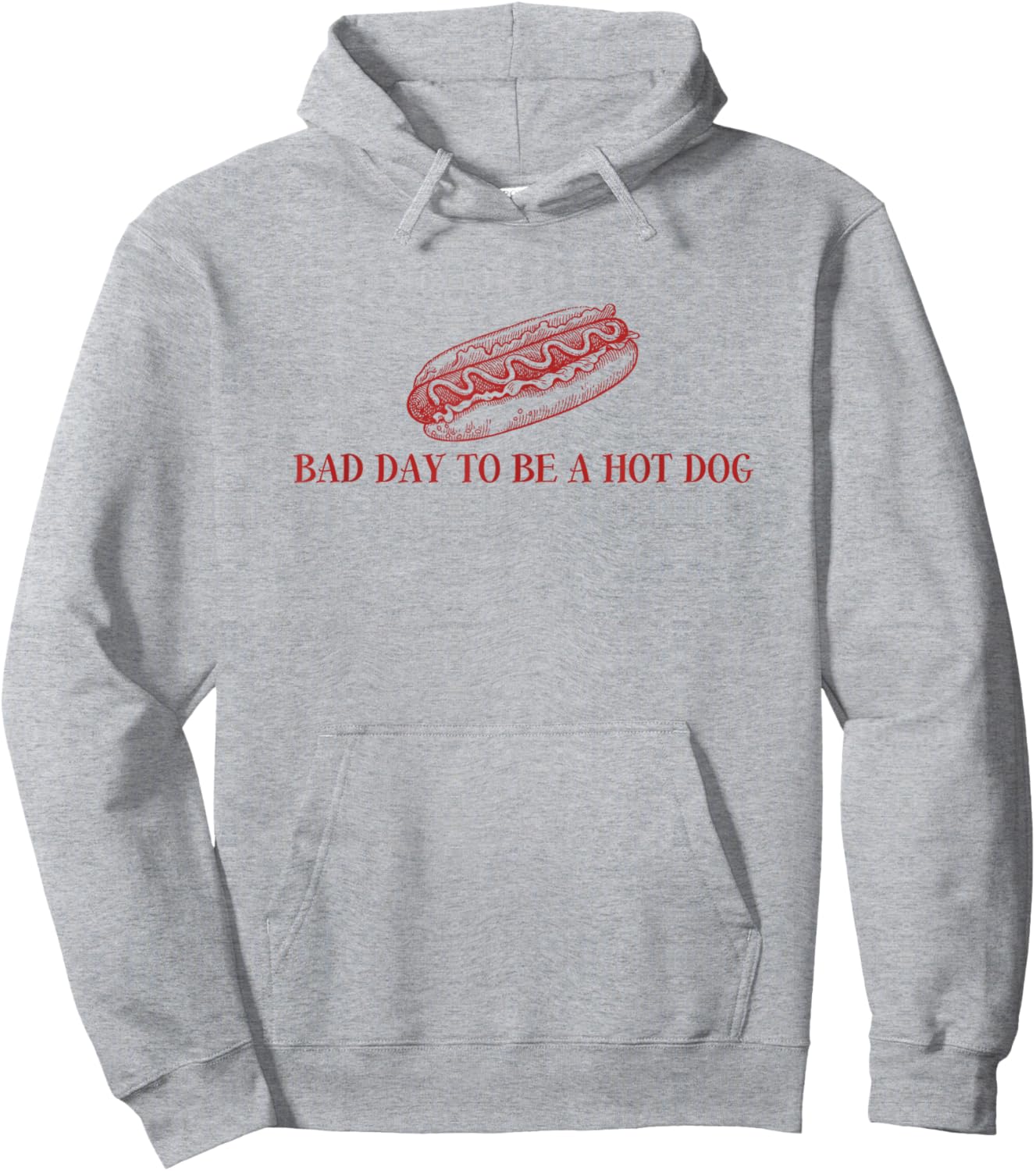 Bad Day to Be A Hot Dog Lover 4th of July Independence Day Hoodie - Hoodie | Ash