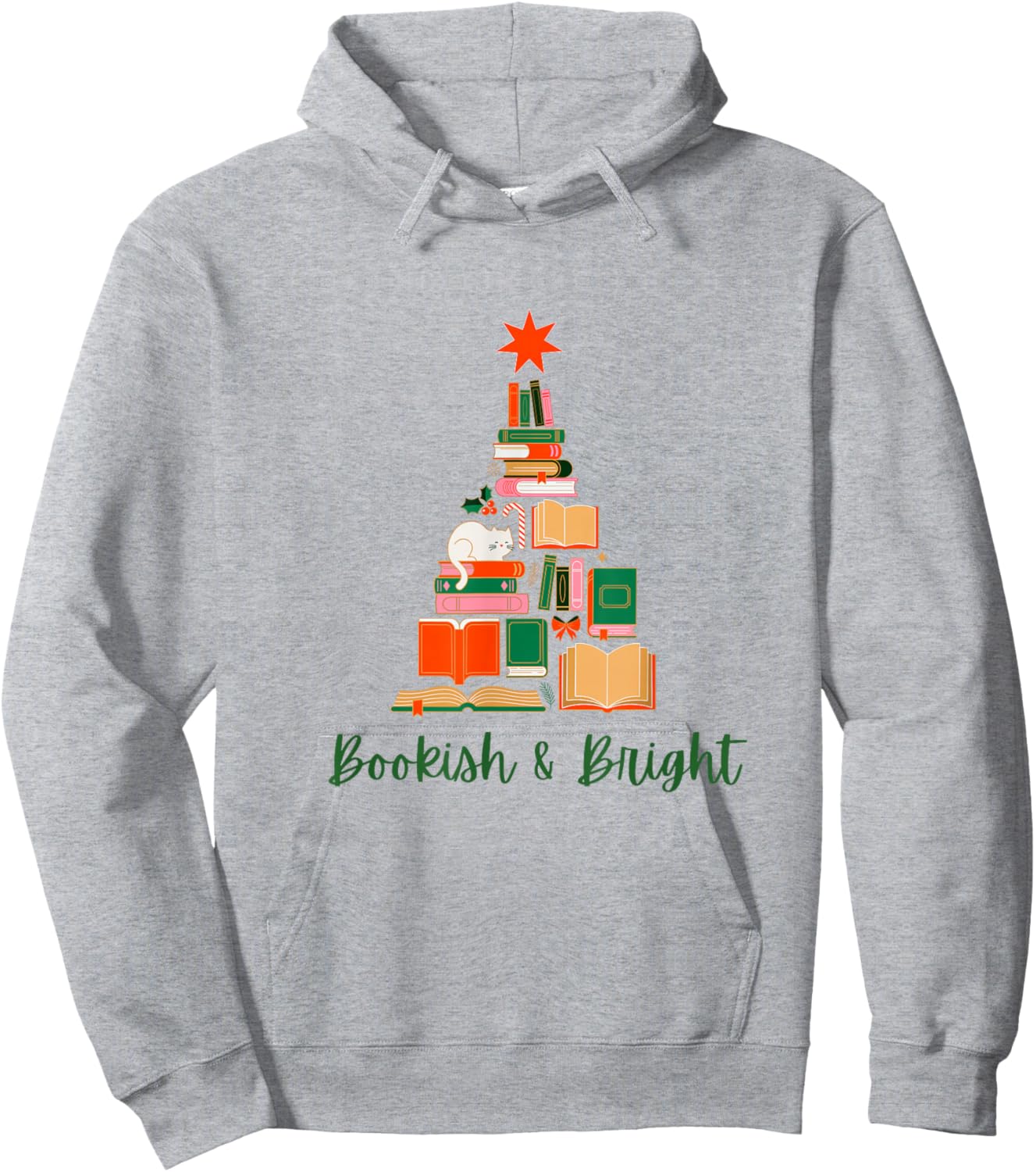 Bookish & Bright Holiday Hoodie - Hoodie | Ash